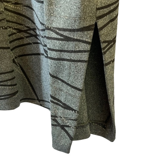 Jolibel Women's Dress Large Gray Silver Metallic Thread Long Sleeves - Picture 7 of 12